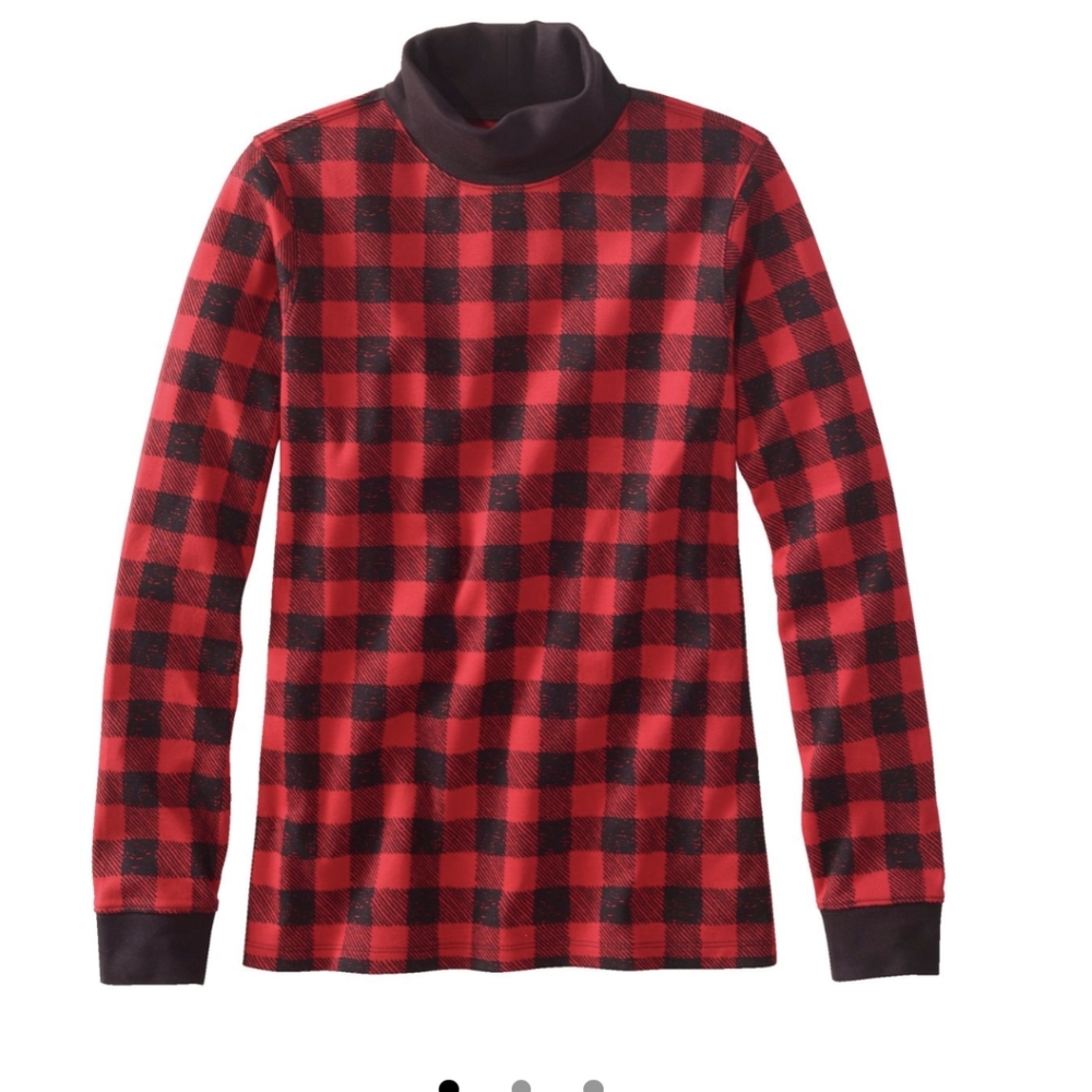 NWT flannel turtleneck